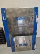 (2) ULINE DOCK PLATES: H-1832 & H-1539