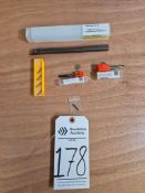 KENNAMETAL A4 FACE GROOVING BAR WITH INSERTS & MICRO 100 SOLID CARBIDE GROOVING TOOL