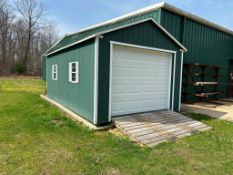 12’ X 24’ GREEN STORAGE SHED