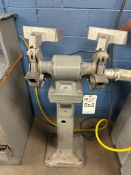 INDUSTRIAL PEDESTAL GRINDER WITH EYE SHIELDS