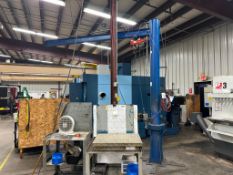 VESTAL JIB-P-10-10-10 FLOOR MOUNTED JIB CRANE 1000 LB CAPACITY WITH ELECTRIC HOIST