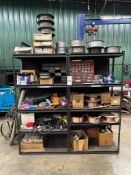 LOT OF WELDING CONSUMABLES, SPOOL WIRE, AND TIG/MIG SPARE PARTS