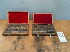 (2) 81-PIECE PRECISION GAGE BLOCK SETS