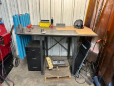 HEAVY-DUTY STEEL WELDING TABLE WITH PANO V2 HELMET AND TOOLING