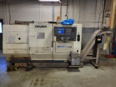 1995 OKUMA IMPACT LU15 4-AXIS TWIN TURRET CNC TURNING CENTER LATHE