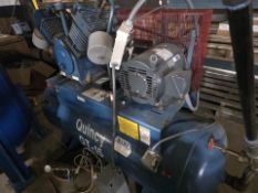 1996 QUINCY QT-15 AIR COMPRESSOR WITH AMERICAN BOILER AND TANK CO. TANK