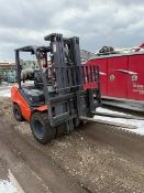 2022 TITAN TG35S 7,700 LB LPG PNEUMATIC FORKLIFT W/ SIDE SHIFT, 3-STAGE MAST