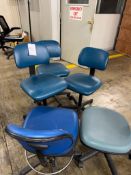 ONE LOT: FIVE LABORATORY CHAIRS
