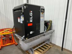 2022 20 HP, 125 PSI ELGI EN 15-125 ROTARY SCREW AIR COMPRESSOR WITH EGRD 050 REFRIGERATED AIR DRYER