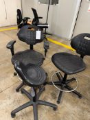 ONE LOT: THREE LABORATORY CHAIRS