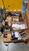 ASSORTMENT OF CUBICLE DESK PARTS