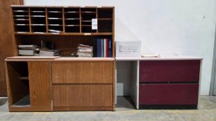 OFFICE WORKSTATION AND ORGANIZER HUTCH