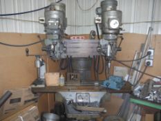 DOUBLE BRIDGEPORT MILL WITH TWO HEADS