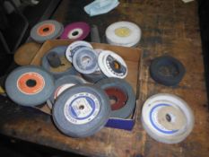 ASSORTED GRINDING WHEELS AND CUP WHEELS FOR SURFACE GRINDER