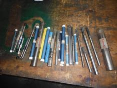 HSS REAMERS, COUNTERBORES, LETTER STAMPS & VDF-10 COLLET SET