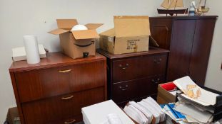 ROOM FULL OF ASSORTED OFFICE FURNITURE