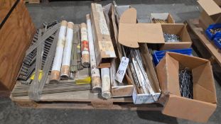 PALLET OF ASSORTED DESK MECHANICAL COMPONANTS