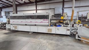 2003 HOMAG OPTIMAT KL78/A20/S2 SINGLE SIDED EDGEBANDER W/ WITH 2002 LIGMATECH BOOMERANG ZHR 01