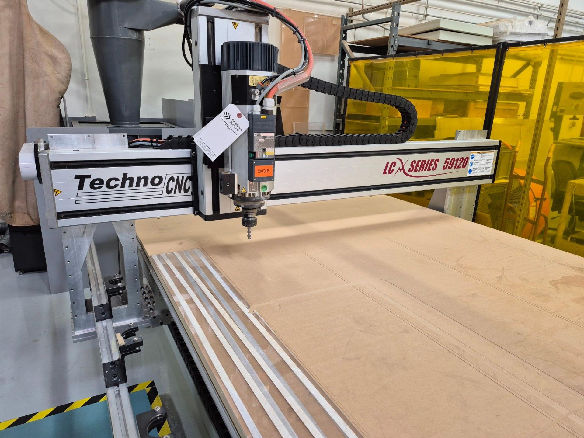 2007 TECHNO LC "X" SERIES 59120 CNC ROUTER - 5' X 10' BED, SERVO DRIVEN ...