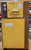 1989 KAESER SK-18 (15HP) ROTARY SCREW AIR COMPRESSOR