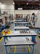 (6) CUSTOM CNC OPERATOR STATIONS / WORKBENCHES *CONTENTS NOT INCLUDED