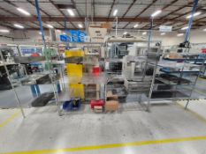 ASSORTED INDUSTRIAL CHROME WIRE SHELVING