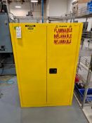 JUSTRITE 894520 SURE-GRIP EX 45-GALLON FLAMMABLE LIQUID SAFETY CABINET - SELF-CLOSE, YELLOW