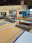 ASSORTED SHOP TABLES *WITHOUT CONTENTS
