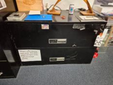 SCHWAB SAFE CO FIREPROOF 2 DRAWER FILLING CABINET