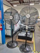 ASSORTED INDUSTRIAL FLOOR AND SHOP FANS