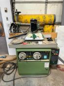 1996 GRIGGIO T45S SPINDLE SHAPER, 3.6 KW, 230V, WITH MAGGI STEFF 2034 4-SPEED POWER FEEDER