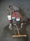 1995 LINCOLN ELECTRIC LN-7 GMA SEMI-AUTOMATIC WIRE FEEDER - 115V, 75-700 IPM WITH STEEL CART