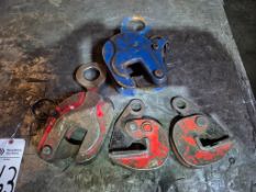ASSORTED HEAVY-DUTY VERTICAL PLATE LIFTING CLAMPS