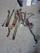 ASSORTED HEAVY-DUTY RIGGING AND TRANSPORT TIE-DOWN CHAIN