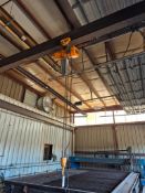CUSTOM TOP-RUNNING BRIDGE CRANE - 24' SPAN, 50' RUNWAY, 16' H W/ 2018 HARRINGTON NER020C 2-TON HOIST