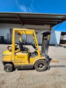 2004 HYSTER H50XM PNEUMATIC-SHAPE TIRE FORKLIFT WITH SIDESHIFT - 4,600LB. CAPACITY, LP PROPANE