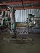 CINCINNATI BICKFORD RADIAL ARM DRILL - 6-SPEED TURNER UNI-DRIVE, BOX TABLE