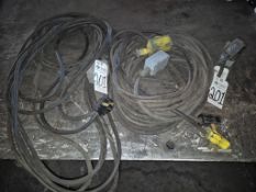 ASSORTED 440V & 220V EXTENSION CORDS
