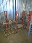(4) CUSTOM MATERIAL STACKERS WITH DUTTON-LAINSON DL800 (DLB800A) BRAKE WINCH - 800 LB. CAPACITY