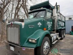 2007 KENWORTH T800 DUMP TRUCK - CAT C15, 8LL MANUAL, TRI-AXLE, 16' STEEL BED, PRE-EMISSION