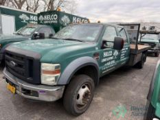 2008 FORD F-550 FLATBED TRUCK - 6.4L POWER STROKE DIESEL, DRW, AUTOMATIC, 11' BED