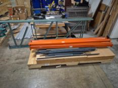 ASSORTED DISASSEMBLED SHELFS AND PALLET RACKING *PALLET NOT INCLUDED