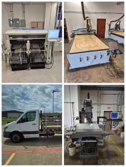 Fabrication Equipment & Industrial Surplus from a Clean Energy Company & Fiber Optic Lighting Closure