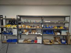 (3) INDUSTRIAL HEAVY-DUTY BOLTLESS RIVET SHELVING - WAREHOUSE STORAGE UNITS WITH WOOD DECKING