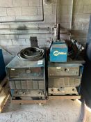 (2) MILLER DELTAWELD 452 MIG WELDERS WITH (2) MILLER 22A WIRE FEEDERS