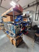 (3) INDUSTRIAL HEAVY-DUTY BOLTLESS RIVET SHELVING - 5-TIER WAREHOUSE STORAGE UNITS WITH WOOD DECKING