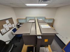 (2) SETS OF CUBICLES AND CHAIRS * ELECTRONICS AND CONTENTS NOT INCLUDED