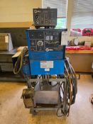 MILLER SHOPMASTER 300 AC/DC CC/CV MULTI-PROCESS WELDER WITH MILLER S-22A WIRE FEEDER