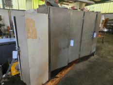 (3) METAL STORAGE CABINETS WITH CONTENTS - METROLOGY EQUIPMENT, TOOLING, HARDWARE