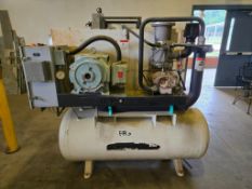 INGERSOLL RAND EP30-ESP 30 HP ROTARY SCREW AIR COMPRESSOR WITH RECEIVING TANK